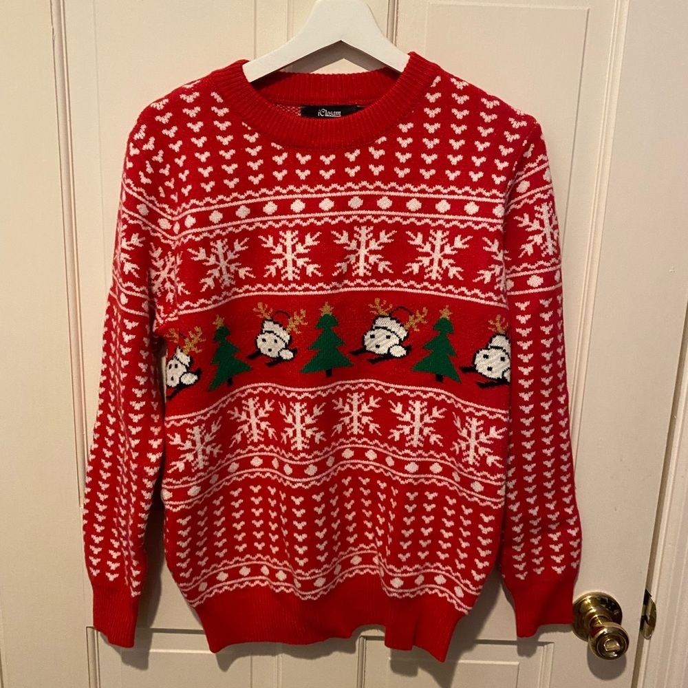 iClosam Holiday / Christmas Ski Sweater Very Soft! SIZE MED